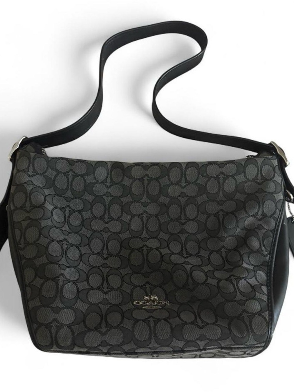 Black & Grey Coach Crossbody Bag